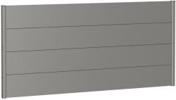 Biohort kerítés panel 200 cm x 90 cm kvarcszürke metál