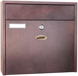 GST Tresor postaláda kültéri fekvő antik bronz (11711)