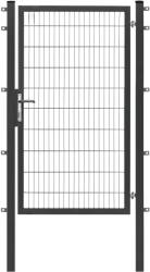 Floraworld egysz. kapu Premium kétr. hálós kerítésp. antracit 200 cm x 120 cm (043485)