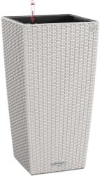 Lechuza Cubico Cottage oszlopkaspó 30 cm x 30 cm x 56 cm világosszürke