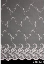  Fényáteresztő jacquard függöny fehér 150 cm magas méteráru
