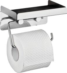 WENKO WC-papírtartó rozsdamentes acél nagy tárolópolccal (22217100)