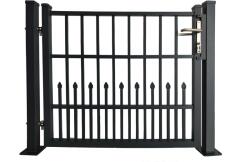  Egyszárnyú dekor-kapu Bremen talplemez dübeles rögzítés 120 cm x 103 cm antracit