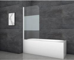 Aurlane White Classic kádparaván 80 cm x 140 cm fehér 1 szárnyú (BWF124)