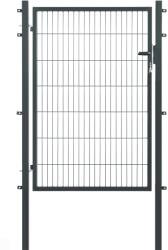 Floraworld egyszárny kapu kétrudas hálós kerítéspanel antracit 140 cm x 120 cm (043475)