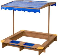 SwingKing Swing King Ibiza homokozó 120 cm x 120 cm x 18 cm natúr-kék FSC