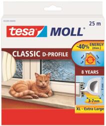 Tesa tesamoll D-profil ajtó- és ablaktömítő gumiszalag fehér 25 m x 9 mm (05389-00000-00)