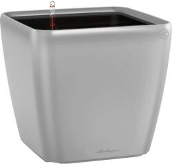 Lechuza Quadro Premium LS kaspó 35 cm x 35 cm x 33 cm ezüst-metál
