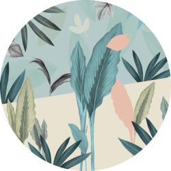 Komar nemszőtt fotótapéta Dot Pale Leaves öntapadó átmérő 125 cm