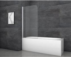 Aurlane Silver Classic kádparaván 80 cm x 140 cm krómszínű 1 szárnyú (BWF131)