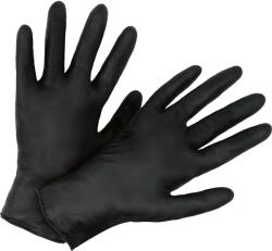 Egyszer használatos kesztyű M-es méret 40 db fekete (500032)