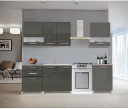  Nikki konyhabútor 200 cm grafit