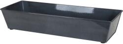  A. H. G. virágláda fémből lefolyódugóval 53 cm x 19 cm x 10 cm antracit