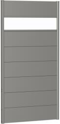 Biohort kerítés panel akrilüveggel 100 cm x 180 cm kvarcszürke metál