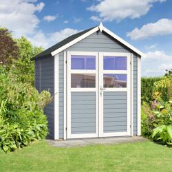 Bertilo Visby 2 kerti ház szürke 175 cm x 181 cm FSC