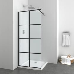 Sanotechnik Elite Black zuhanyfal, 88-90 cm x 195 cm fekete
