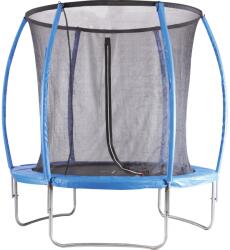  Tupelo kerti trambulin kerek át. 244 cm hajl. rudakkal biztonsági hálóval kék