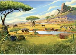 Komar nemszőtt fotótapéta Disney The Lion King Savanna zöld