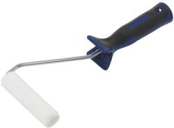 LUX-TOOLS filc festőhenger nyéllel lakkokhoz kétkomponensű fekete-kék 10 cm (222304)