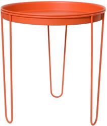  Kisasztal vas 31 cm átmérő x 34 cm narancssárga