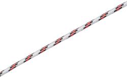 LUX-TOOLS hajókötél 8 mm átmérő fehér-piros-fekete - méteráru (430605)