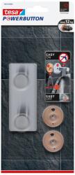 tesa Powerbutton Classic erős prémium kettős akasztó metál (59333-00000-00)