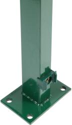  Kerítésoszlop hegesztett oszloptalppal 89 cm zöld (042403)