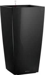 Lechuza Cubico Premium oszlopkaspó 22 cm x 22 cm fekete magasfényű
