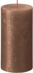 Bolsius Shimmer törzsgyertya 13 cm réz rusztikus