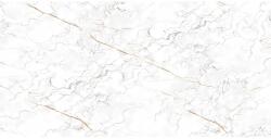  Wave kőporcelán járólap márvány fehér mázas polírozott 60 cm x 120 cm