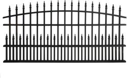  Alumínium dekor-kerítés Avignon 201 cm x 110 cm antracit