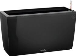 Lechuza Cararo Premium virágláda 75 cm x 30 cm fekete magasfényű