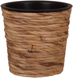  Kaspó vízijácinttal 21 cm x 19 cm natúr-fekete (1-15910070-C)