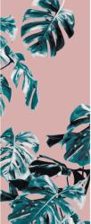Komar vlies fotótapéta Monstera Rosé Panel 100 cm x 250 cm