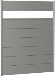 Biohort kerítés panel akrilüveggel 150 cm x 180 cm kvarcszürke metál