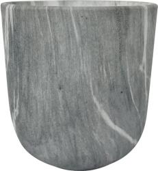  Kaspó 14 cm átmérő márvány megjelenés fekete