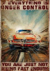 Retro-Gift nagy táblakép - Car 27 cm x 39 cm