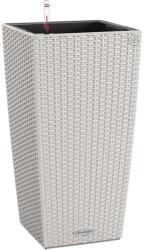 Lechuza Cubico Cottage oszlopkaspó 40 cm x 40 cm x 75 cm világosszürke