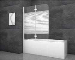 Aurlane White Stripes 2 kádparaván 115 cm x 140 cm fehér 2 szárnyú (BWF240)