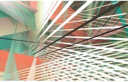 Komar vlies fotótapéta Space Grid Autumn 400 cm x 250 cm