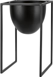  Fém virágtartó állvány 16 cm átmérő x 25 cm fekete