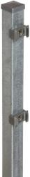  Négyszögletű kerítésoszlop rögzítőlapkákkal 4 cm x 4 cm x 100 cm horganyzott (043122)