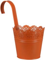  A. H. G. Crown cink felakasztható cserép 13, 5 cm x 24 cm narancs festett