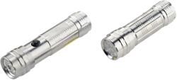 LUX-TOOLS LUX LED-es zseblámpakészlet 2 db lézerfunkcióval ezüst (396281)