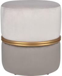  Modern Antique ülőzsámoly átmérője 36 cm magassága 40 cm világos- és sötétszürke (141219)