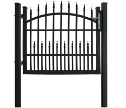  Egyszárnyú dekor-kapu Avignon bebetonozható 120 cm x 110 cm antracit