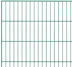  Egyrudas hálós kerítéspanel zöld 100 cm x 200 cm (043314)