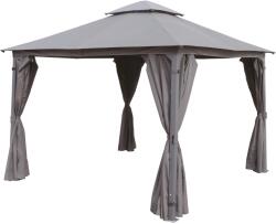  Caballo acélpavilon antracitszürke 330 cm x 330 cm