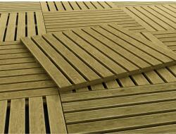  Bordázott fapadló lap zöld nyomás alatt impregnált 100 cm x 3, 6 cm x 100 cm (15066501)
