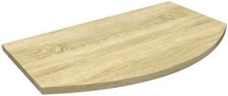  Ovális laminált polc sonoma tölgy 60 cm x 35 cm x 1, 8 cm